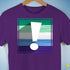 Gay Male Pride Flag Exclamation Point Premium Unisex T-Shirt